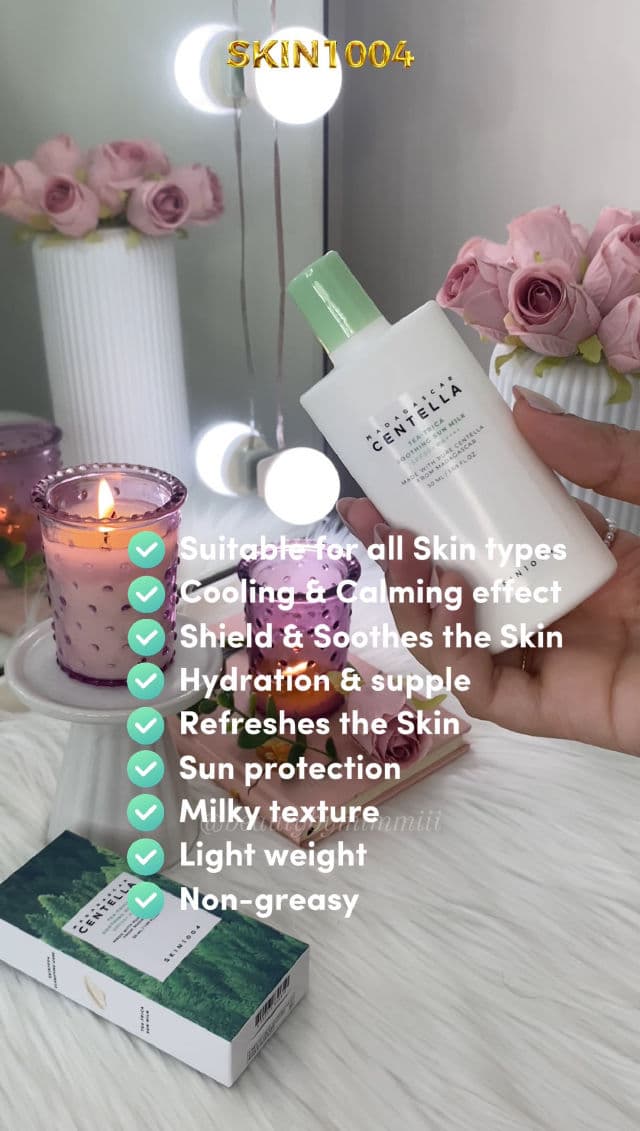 SKIN1004 Madagascar Centella Tea-Trica Soothing Sun Milk SPF50+ PA++++ review photo by beautybymimmiii
