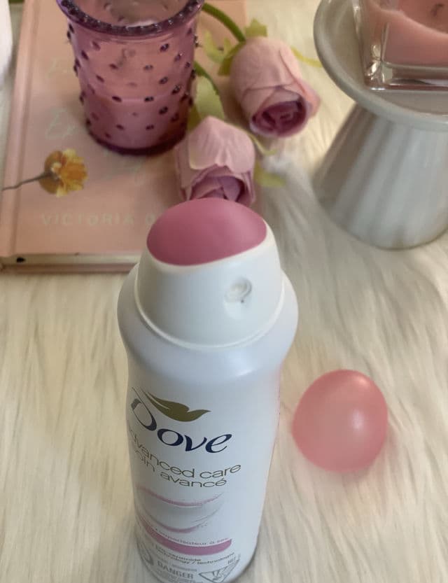 Dove Advanced Care Dry Spray Antiperspirant Deodorant Powder Soft review photo by beautybymimmiii
