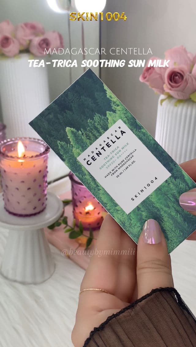 SKIN1004 Madagascar Centella Tea-Trica Soothing Sun Milk SPF50+ PA++++ review photo by beautybymimmiii