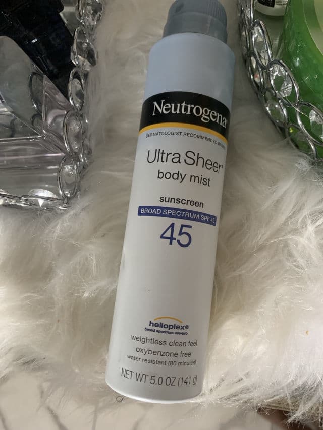 Neutrogena Ultra Sheer Body Mist Sunscreen SPF 45 review photo by Shenny28