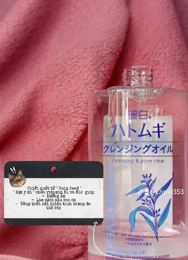 Hatomugi The Cleansing Oil review photo by ngeeyhn