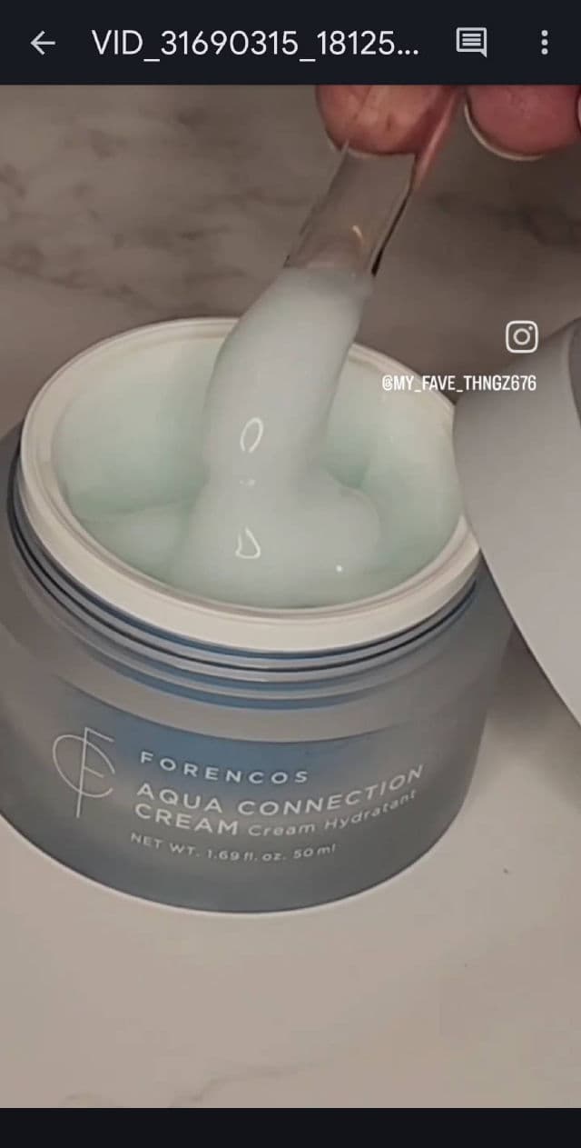 Forencos Aqua Connection Cream review photo by MyFaveThngz