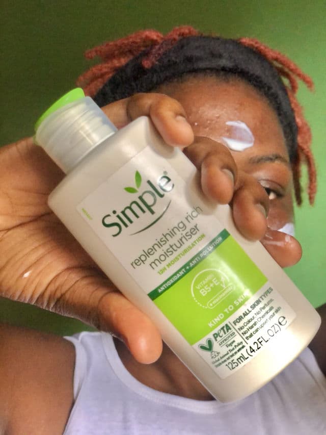 Simple Replenishing Rich Face Moisturizer review photo by douglasthecreative