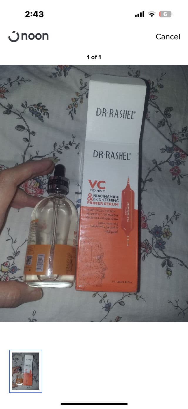 Dr.Rashel VC Vitamin C & Niacinamide Brightening Primer Serum review photo by SaraMohammed