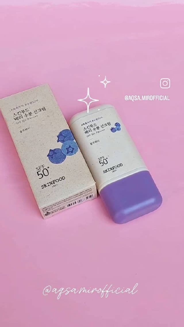 SKINFOOD Berry Moisturizing Sun Cream SPF50+ PA++++ review photo by AqsaMir