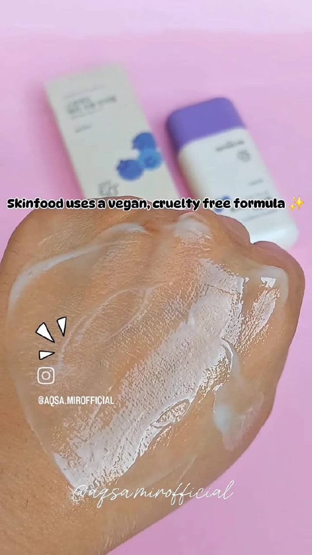 SKINFOOD Berry Moisturizing Sun Cream SPF50+ PA++++ review photo by AqsaMir