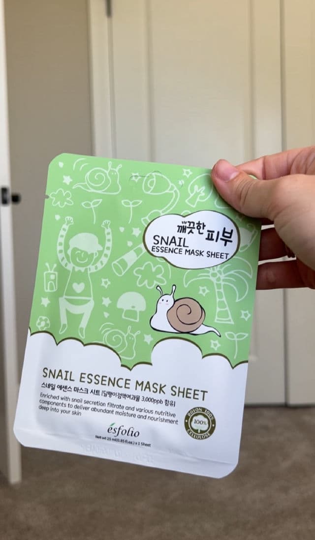 ESFOLIO Snail Essence Mask Sheet review photo by Lollkas
