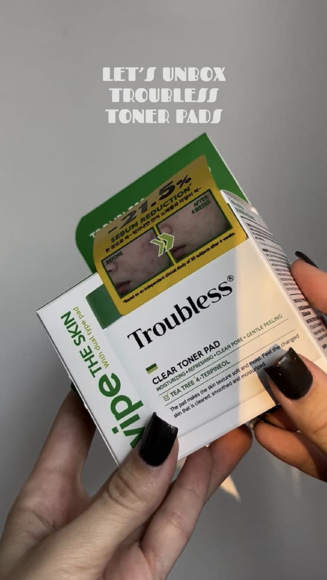 Troubless Clear Toner Pad review photo by Zhenia