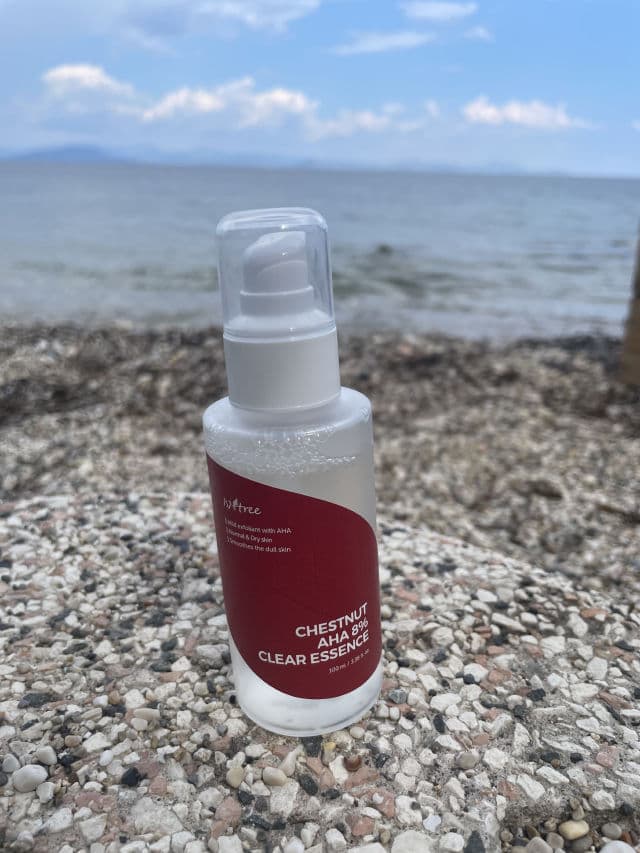 ISNTREE Chestnut AHA 8% Clear Essence review photo by Theskintimes