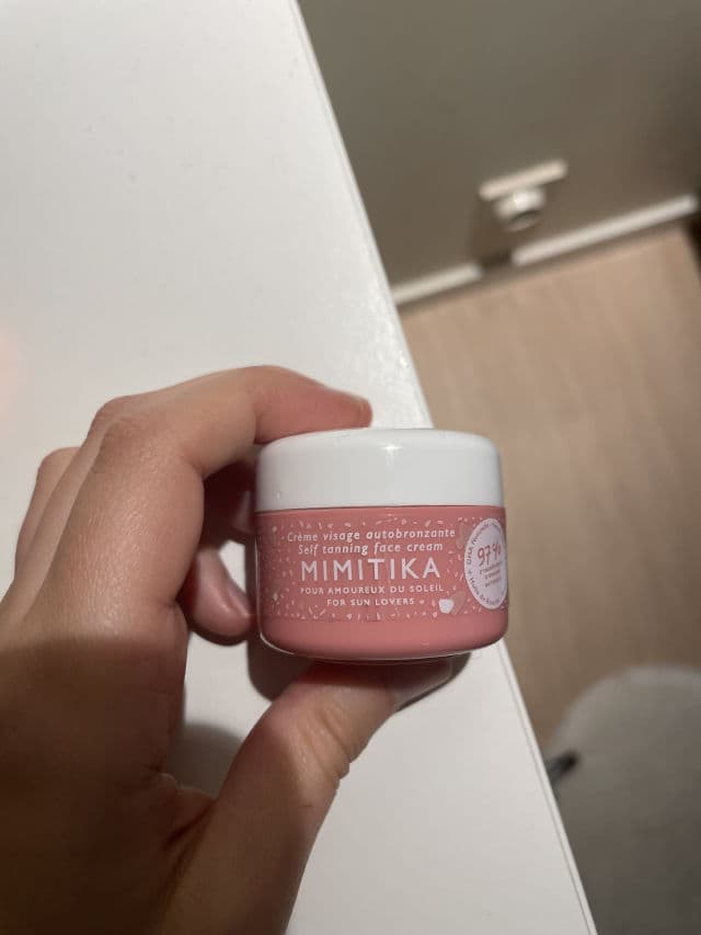 Mimitika Self Tanning Face Cream review photo by Theskintimes