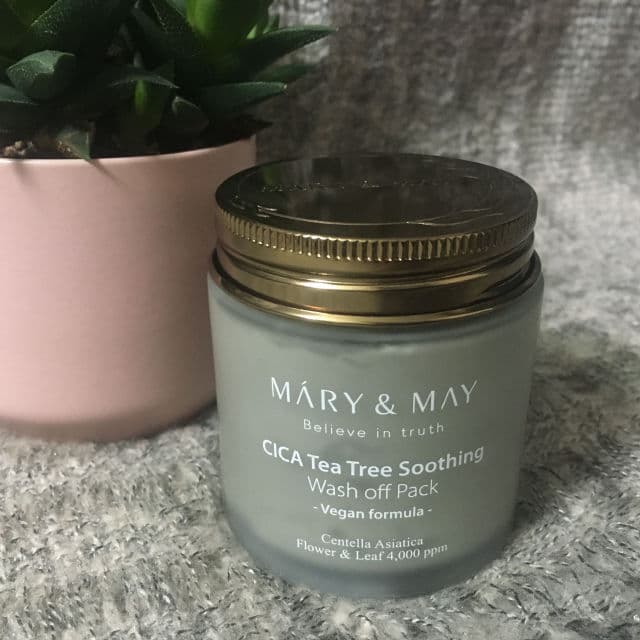 Mary&May Cica Tea Tree Soothing Wash Off Pack	 review photo by mudonyourface