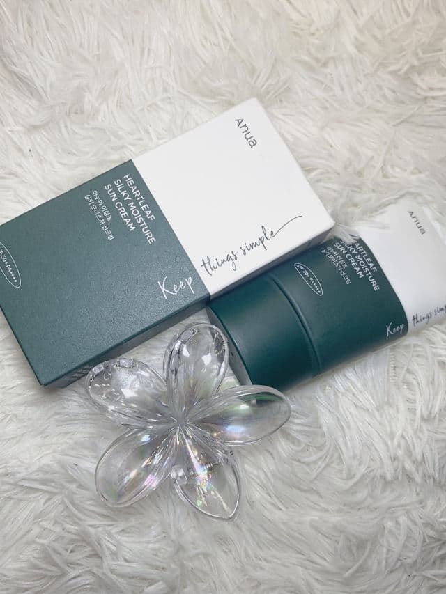 ANUA Heartleaf Silky Moisture Sun Cream SPF 50+ PA++++ review photo by gottalovenina