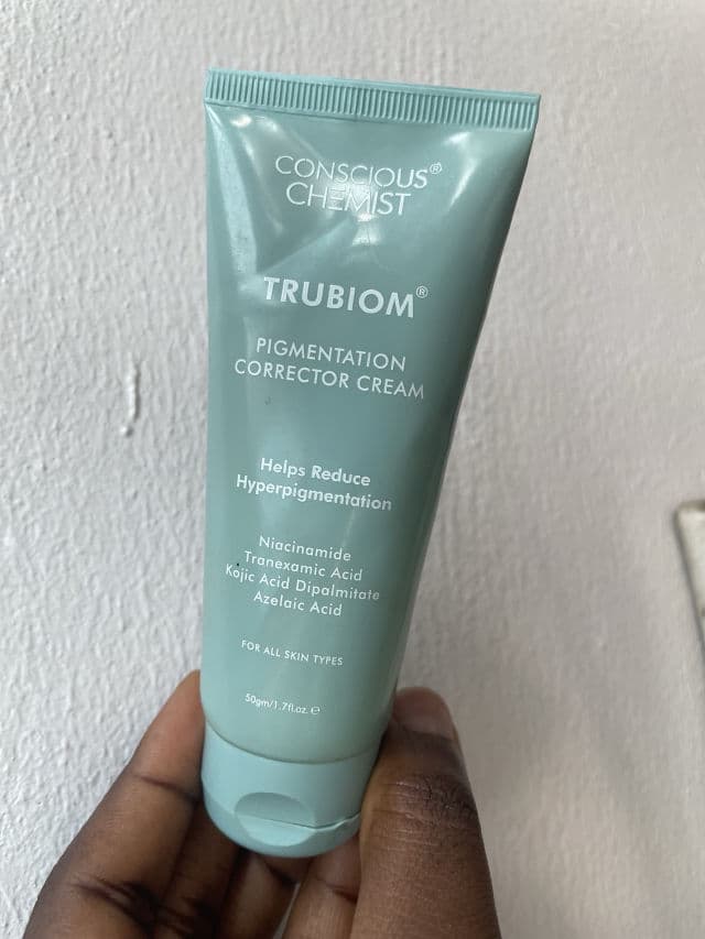 Conscious Chemist Trubiom Pigmentation & Dark Spot Corrector Gel Cream review photo by Skinrenitywithnike