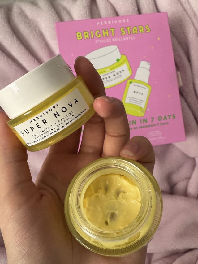 Herbivore Botanicals Super Nova 5% Vitamin C + Caffeine Brightening Eye Cream review photo by Jennifersbeautycorner