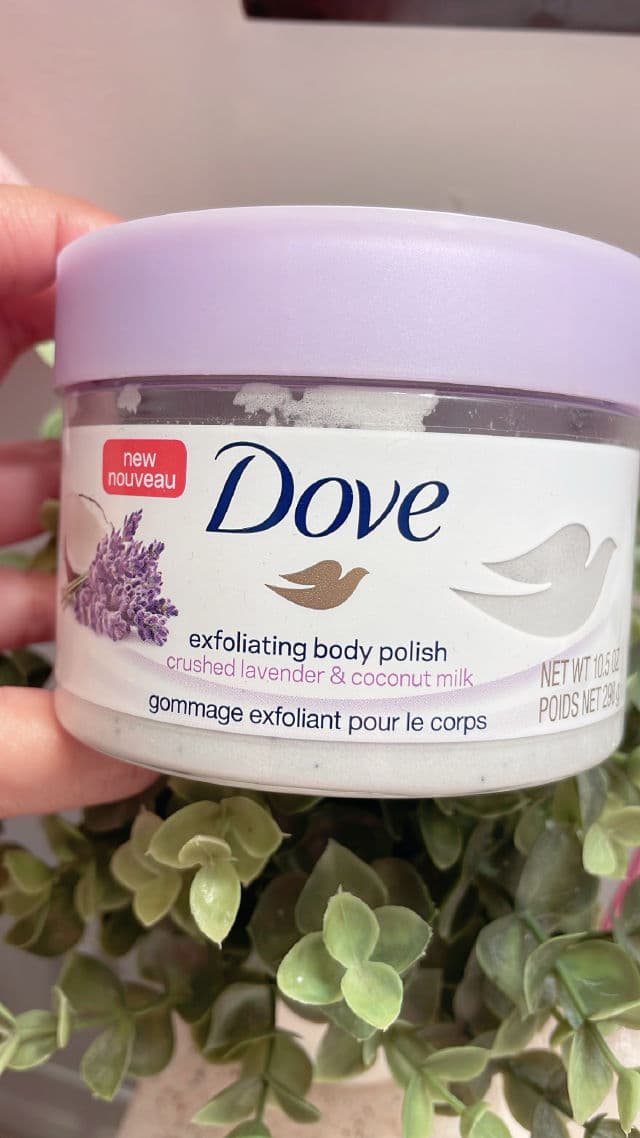 Dove Exfoliating Body Polish Crushed Lavender & Coconut Milk review photo by Puja15