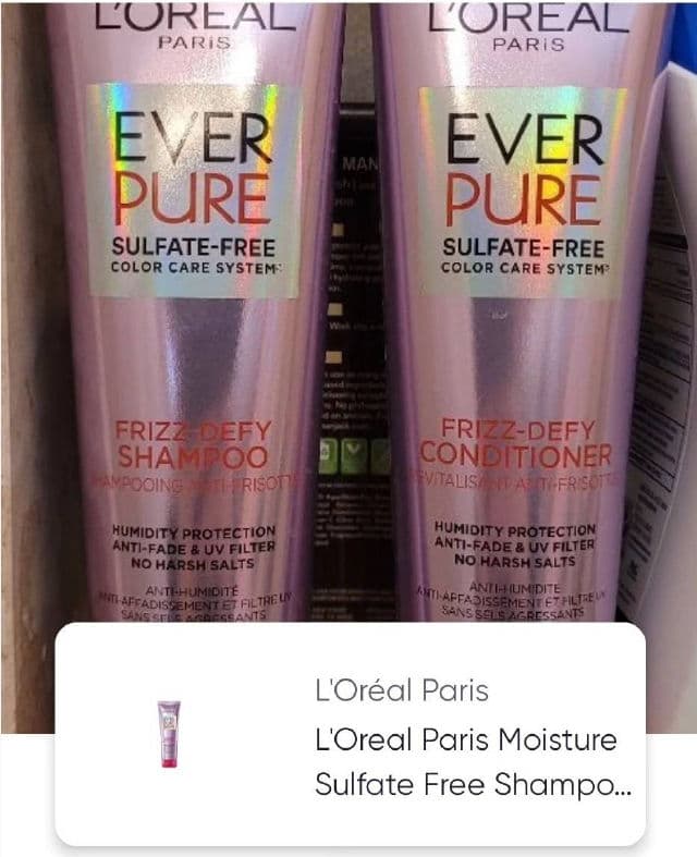 L'Oreal Paris EverPure Sulfate Free Frizz-Defy Shampoo review photo by natuhlee