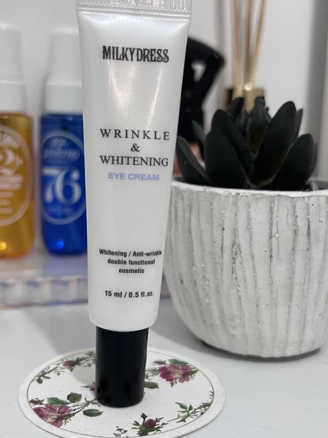 MILKY DRESS Wrinkle & Whitening Eye Cream review photo by Abir