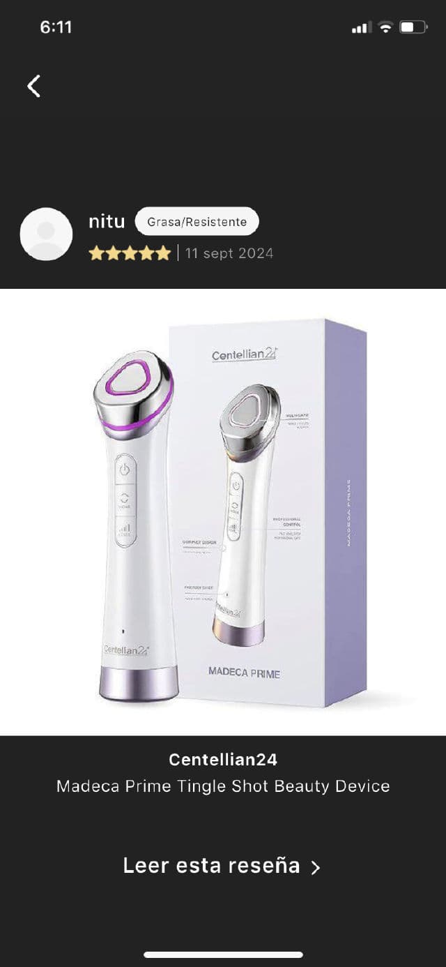 Centellian24 Madeca Prime Tingle Shot Beauty Device review photo by Walkiria 