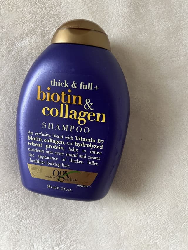 OGX Thick & Full Biotin and Collagen Hair Thickening Shampoo review photo by blueiz35