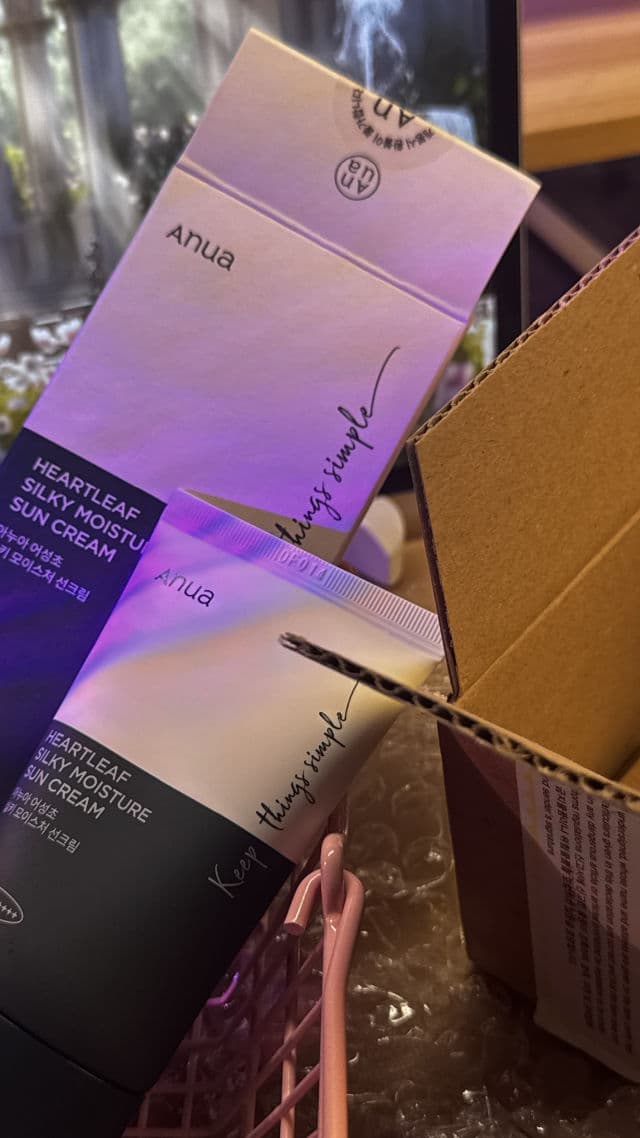 ANUA Heartleaf Silky Moisture Sun Cream SPF 50+ PA++++ review photo by luthffa