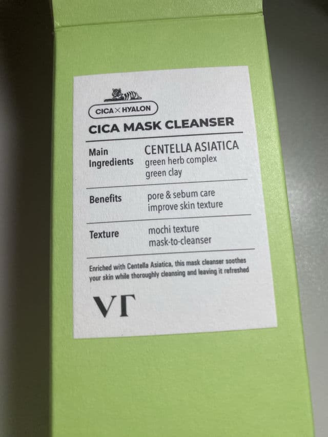 VT COSMETICS Cica Mask Cleanser review photo by bellerosedollyy