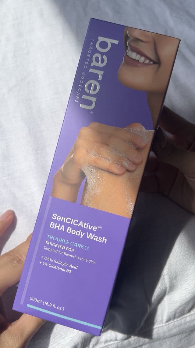 Baren SenCICAtive BHA Body Wash review photo by Lluneliss