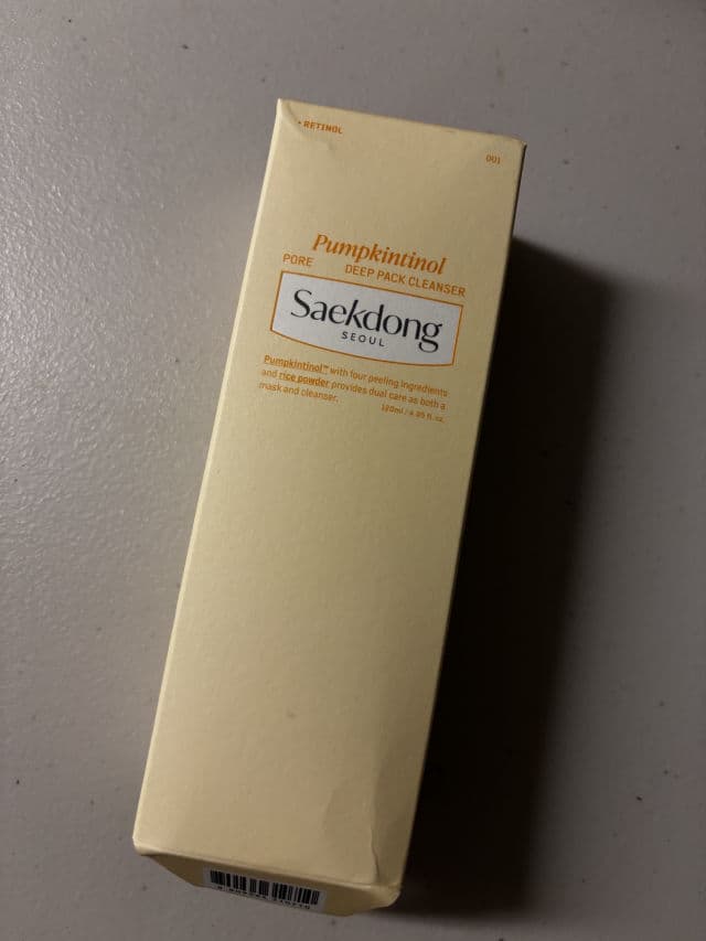 Saekdong Seoul Pumpkintinol Pore Deep Pack Cleanser review photo by Josivillao