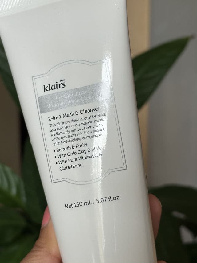 Dear, Klairs Freshly Juiced Vitamin Mask Cleanser review photo by essasocials