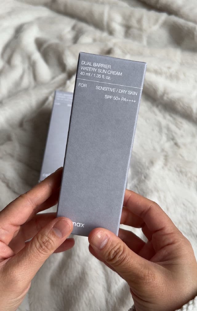 CELIMAX Dual Barrier Watery Sun Cream SPF 50+ PA++++ review photo by heart