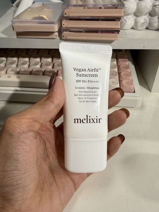 Melixir Vegan Airfit Sunscreen SPF50+ PA++++ review photo by micahhh