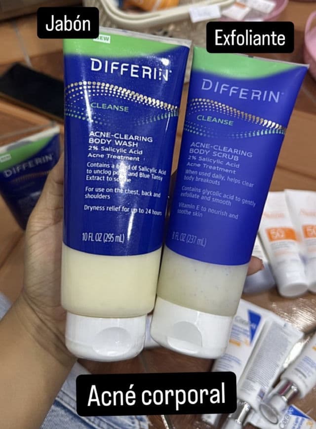 Differin Acne Clearing Daily Body Scrub review photo by Libnianyaris
