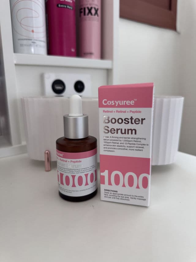 Cosyuree Retinol + Retinal + Peptide Booster Serum review photo by JuliJuCouple