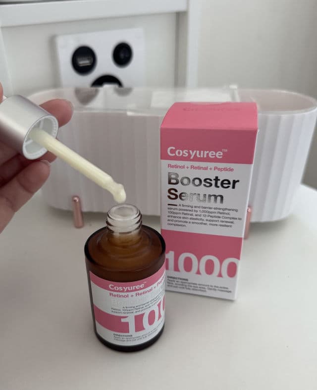 Cosyuree Retinol + Retinal + Peptide Booster Serum review photo by JuliJuCouple