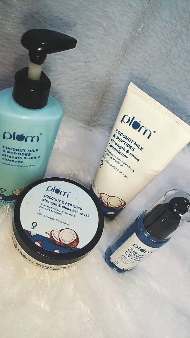 Plum Coconut & Peptides Strength & Shine Hair Mask review photo by Aishhh11