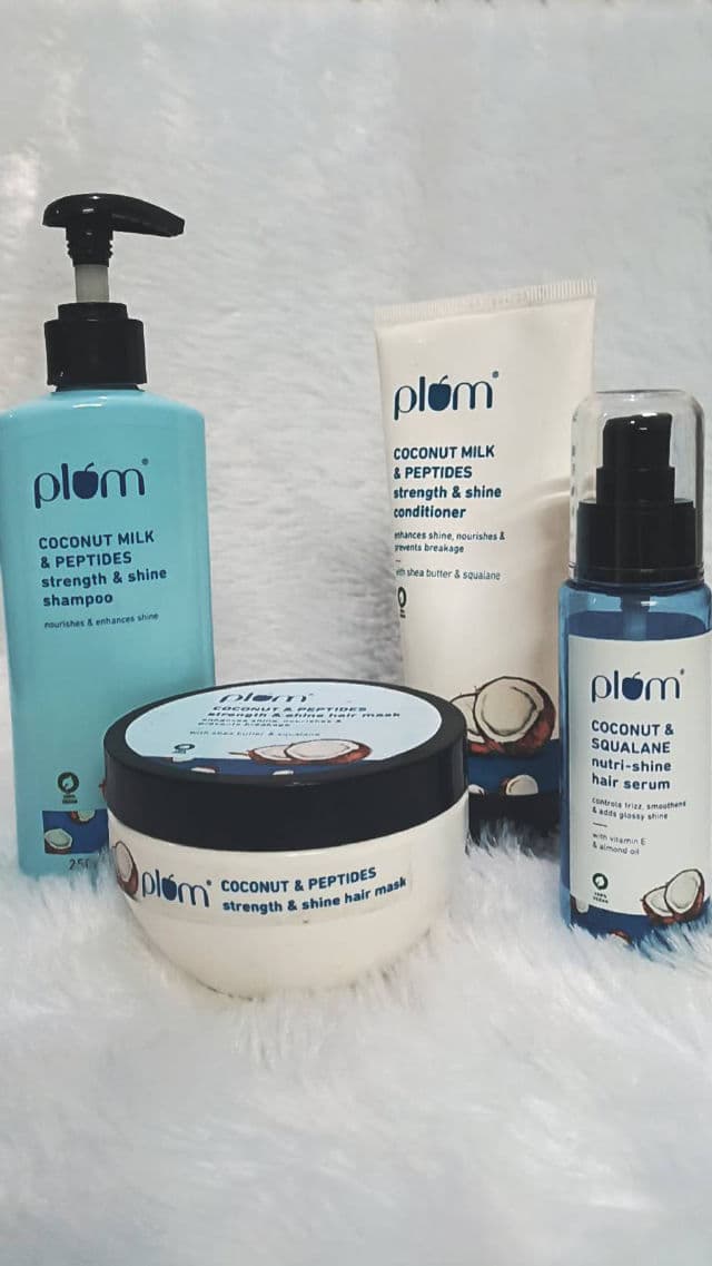 Plum Coconut & Peptides Strength & Shine Hair Mask review photo by Aishhh11