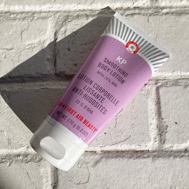 First Aid Beauty KP Smoothing Body Lotion with 10% AHA review photo by hoarderbeauty