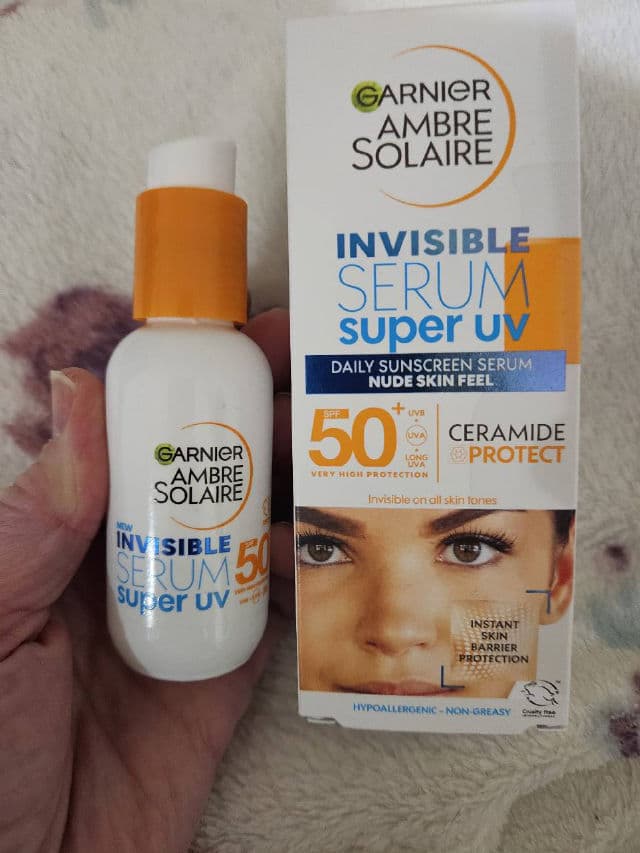 Garnier Ambre Solaire SPF 50+ Super UV Invisible Face Serum review photo by margaret123456
