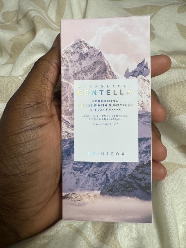 SKIN1004 Madagascar Centella Poremizing Velvet Finish Sunscreen SPF 50+ PA++++ review photo by TheAestheticsDR