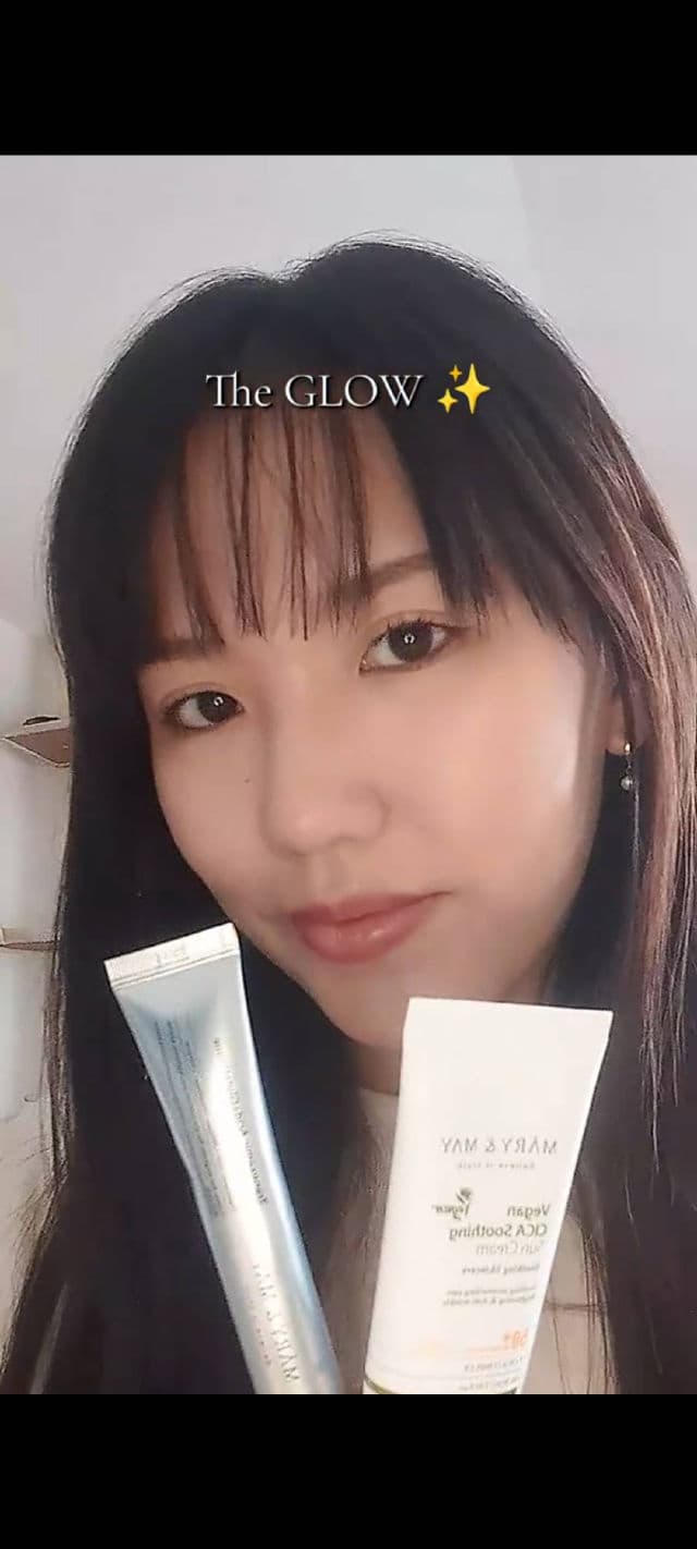 Mary&May Vegan Cica Soothing Sun Cream SPF50+ PA++++  review photo by Miffydiaries