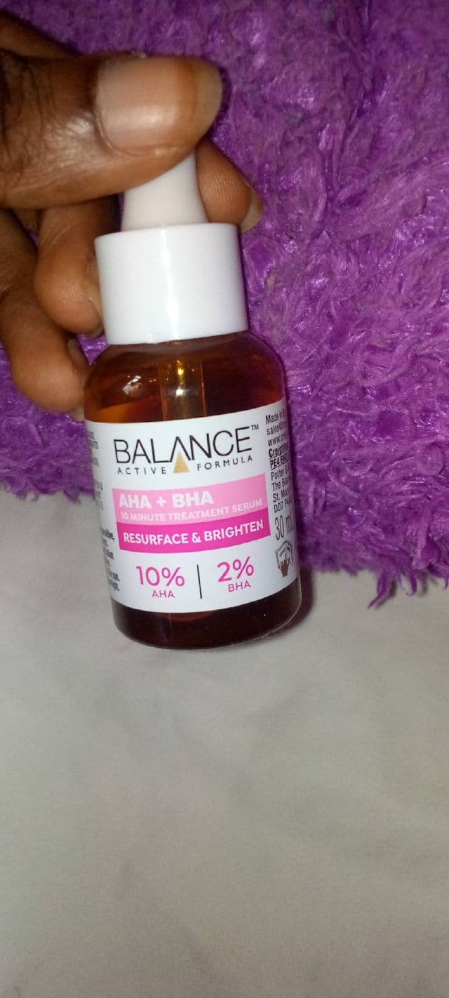 Balance Active Formula AHA 10% + BHA 2% Retexturising Serum review photo by Adefunke