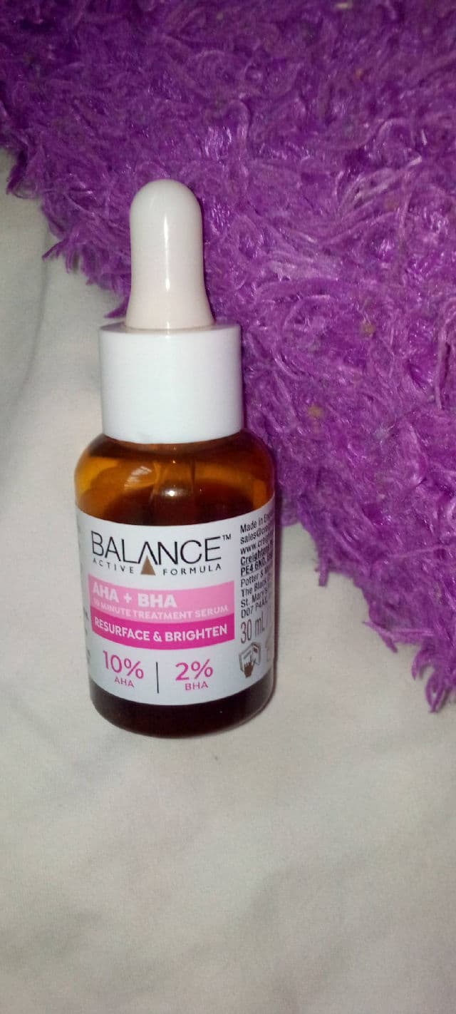 Balance Active Formula AHA 10% + BHA 2% Retexturising Serum review photo by Adefunke