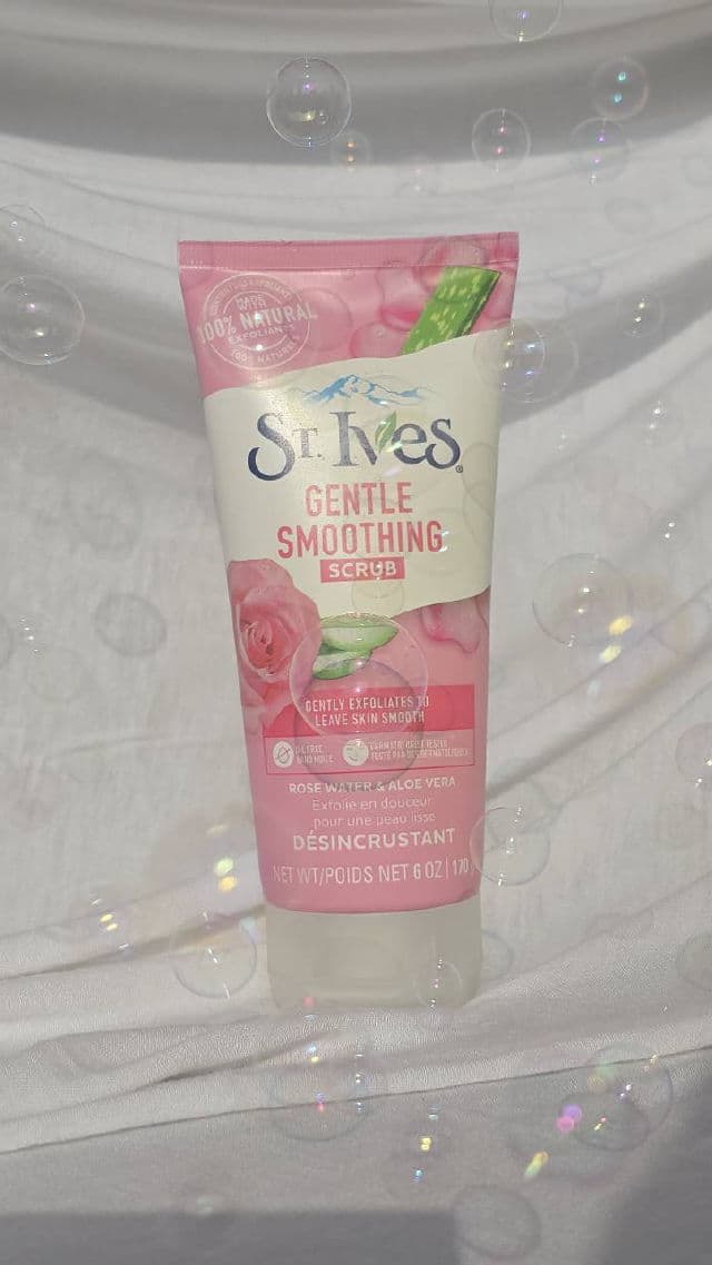 St. Ives Gentle Smoothing Rose Water and Aloe Vera Scrub review photo by filmedbyaisha