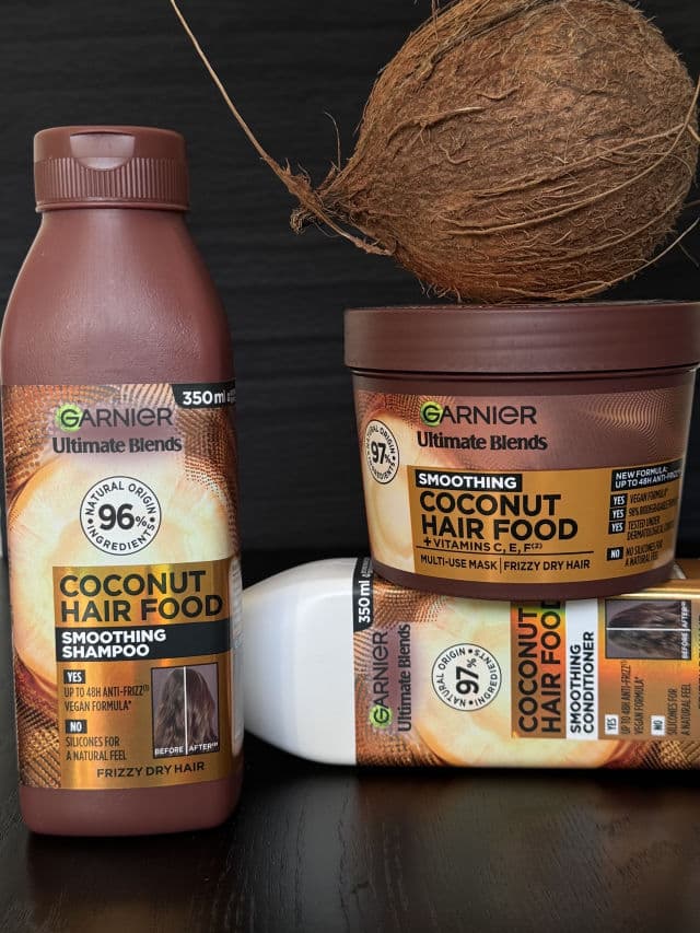 Garnier Fructis Cocoa Butter Hair Food Extra Smoothing Mask review photo by MarinaUGC