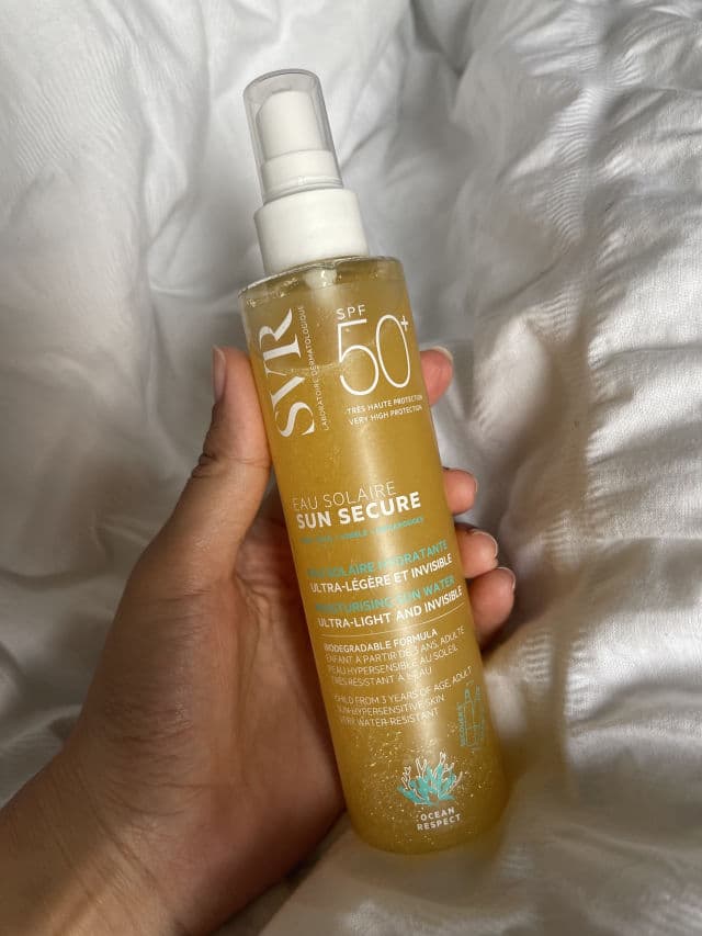 SVR Sun Secure Eau Solaire SPF 50+ review photo by becomingahlam