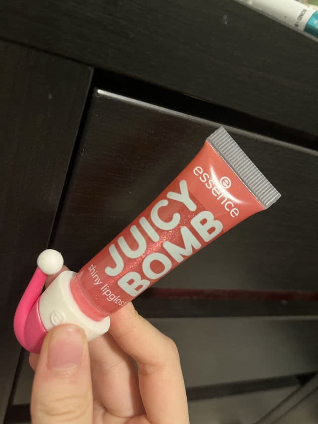 Essence Juicy Bomb Shiny Lipgloss - 02 Lovely Raspberry review photo by alisha61h