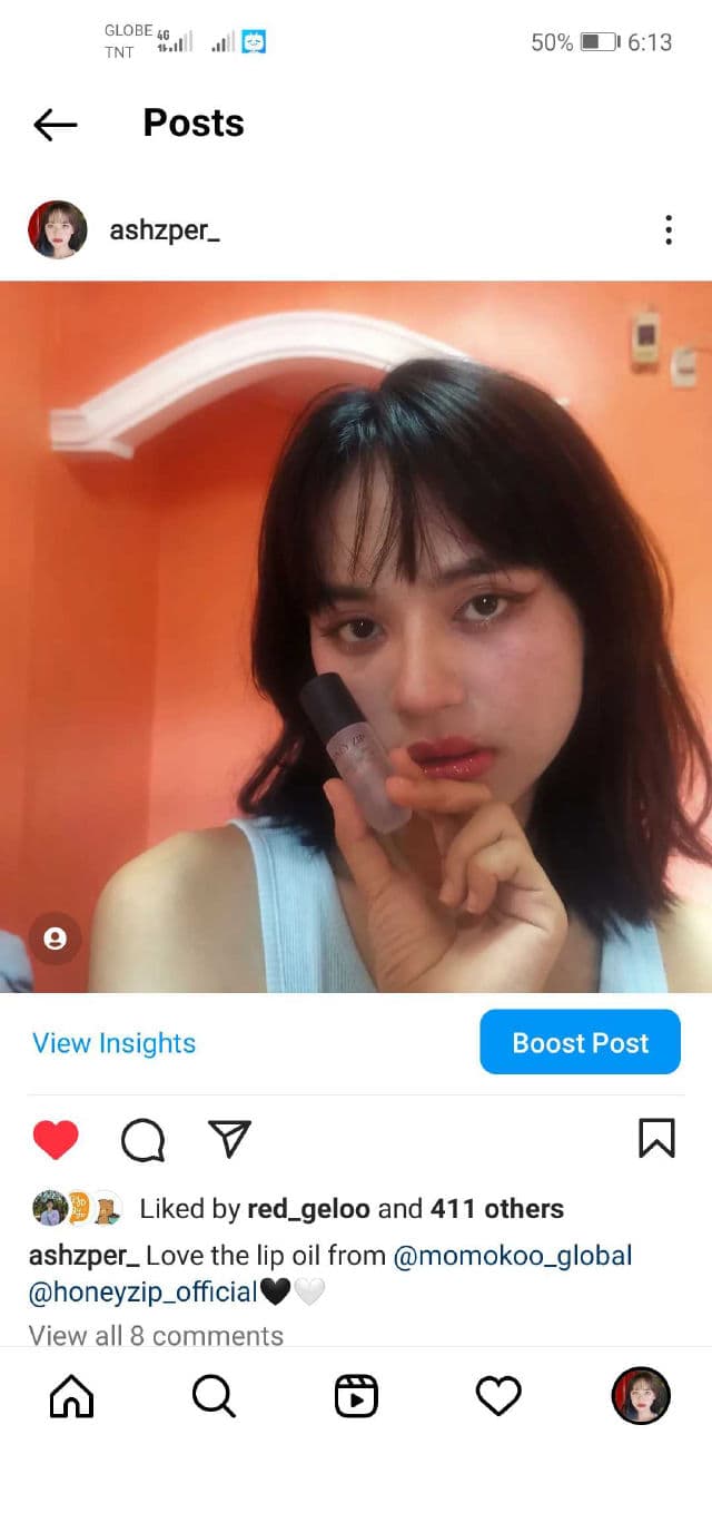 Honey Zip Agave Moisture Lip Oil review photo by Ashzper