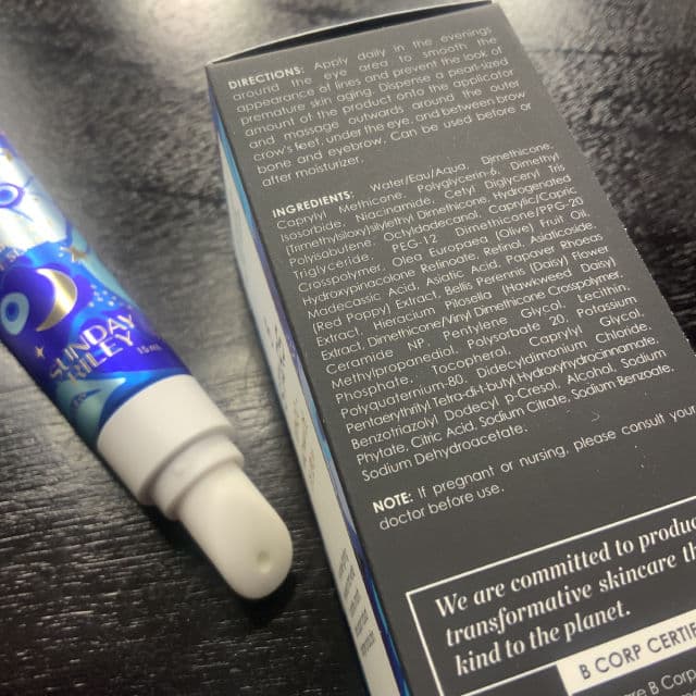 Sunday Riley 5 Stars Retinoid + Niacinamide Eye Serum review photo by abc1111