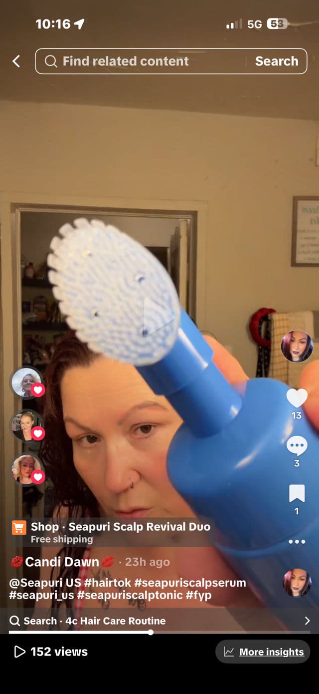 Seapuri Scalpy Bubble Tonic review photo by CandiDawn