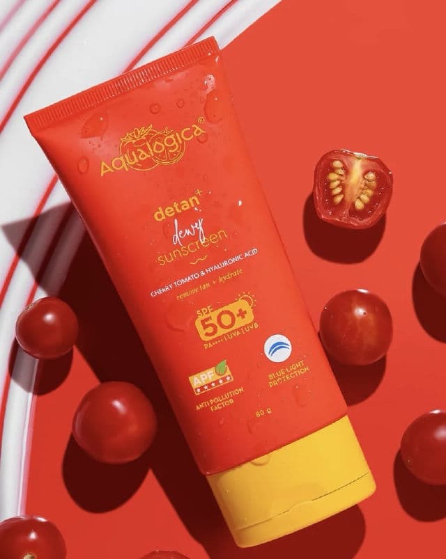 Aqualogica Detan+ Dewy Sunscreen SPF 50 & PA++++ review photo by carewithshreeUGC