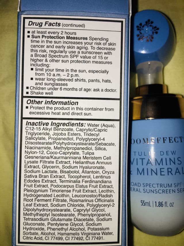 Bloomeffects Tulip Dew Sunscreen Serum SPF50 review photo by moonlite